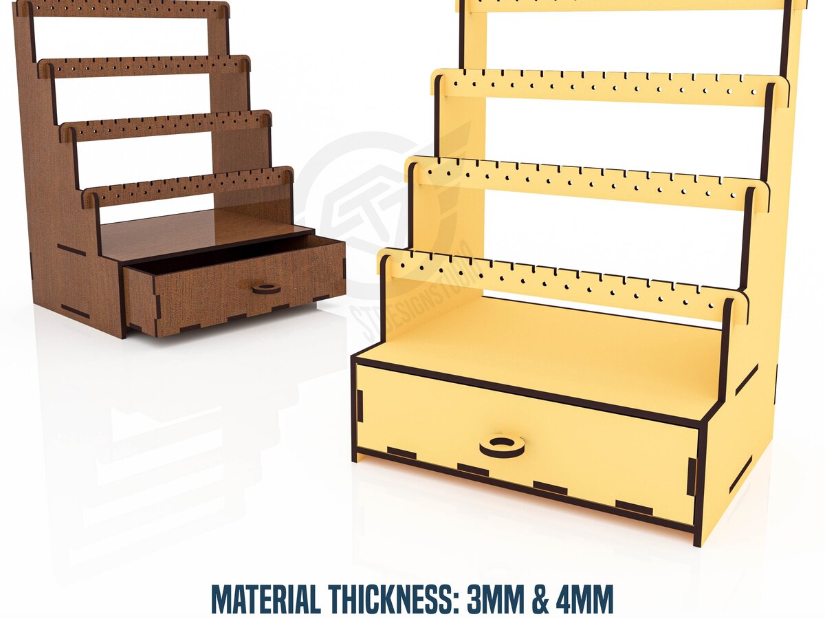 Intra απο ξύλο plywood  Χρώμα wenge 3mm-4mm πάχος - Αρχεία κοπής με λέιζερ βάση σκουλαρικιών Δίασταση 160x125 cm INTRAFABR-118737490