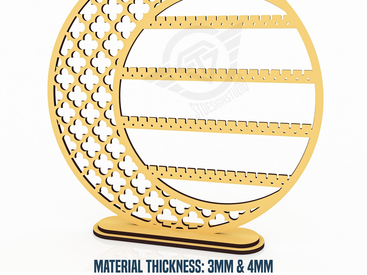 Intra απο ξύλο plywood  Χρώμα wenge 3mm-4mm πάχος - Αρχεία κοπής με λέιζερ βάση σκουλαρικιών Δίασταση 280x50 cm INTRAFABR-118737627