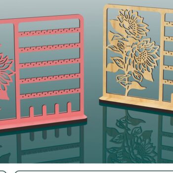 Intra απο ξύλο plywood  Χρώμα wenge 3mm-4mm πάχος - Αρχεία κοπής με λέιζερ βάση σκουλαρικιών Δίασταση 240x180 cm INTRAFABR-118737730 - Image 1