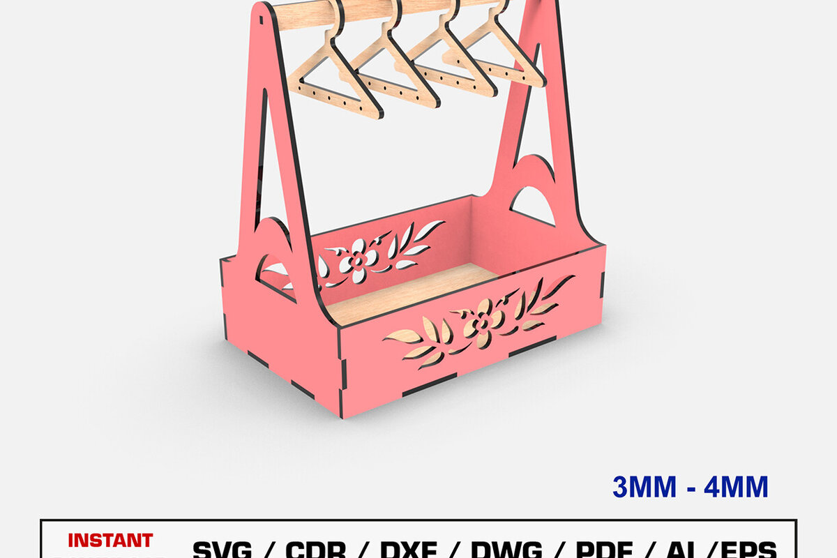 Intra απο ξύλο plywood  Χρώμα wenge 3mm-4mm πάχος - Λίμα Laser Stand σκουλαρικιών, Κρεμάστρα κοσμημάτων Δίασταση 3x3 cm INTRAFABR-118737908