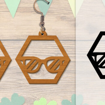 Intra απο ξύλο plywood 3mm-4mm πάχος - Σκουλαρίκι Summer Lasercut BUNDLE 8 DESIGNS Δίασταση 3x3 cm INTRAFABR-118160188 - Image 5