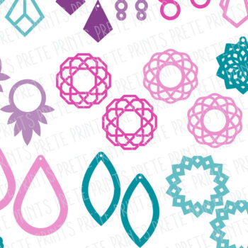 Intra απο ξύλο plywood Χρώμα wenge 3mm-4mm πάχος - Σκουλαρίκια Δίασταση 3x3 cm INTRAFABR-118759796 - Image 1