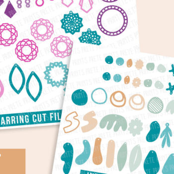 Intra απο ξύλο plywood Χρώμα wenge 3mm-4mm πάχος - Σκουλαρίκια Δίασταση 3x3 cm INTRAFABR-118759796 - Image 3