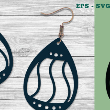 Intra απο ξύλο plywood Χρώμα wenge 3mm-4mm πάχος - Σκουλαρίκια Σχεδιασμός 2 Δίασταση 3x3 cm INTRAFABR-118763485 - Image 1