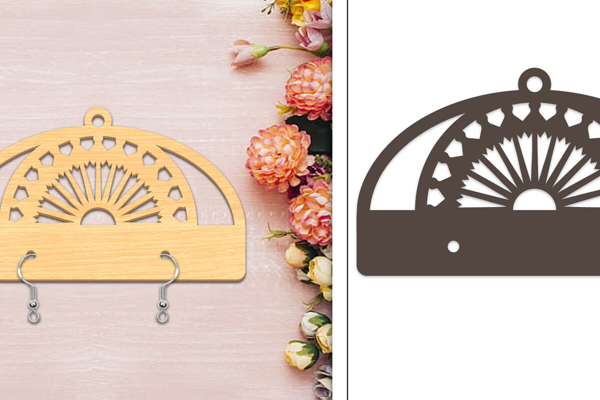 Intra απο ξύλο plywood  Χρώμα wenge 3mm-4mm πάχος - Στήριγμα σκουλαρίκια Δίασταση 3x3 cm INTRAFABR-73118050