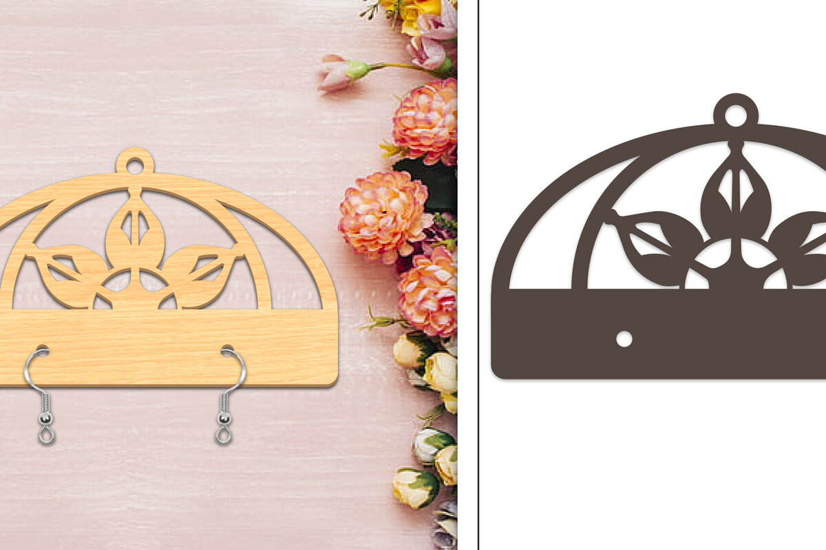 Intra απο ξύλο plywood  Χρώμα wenge 3mm-4mm πάχος - Στήριγμα σκουλαρίκια Δίασταση 3x3 cm INTRAFABR-83944651