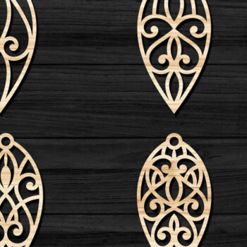 Intra απο ξύλο plywood Χρώμα wenge 3mm-4mm πάχος - Σκουλαρίκια Κοσμήματα Bundle 32 Δίασταση 3x3 cm INTRAFABR-120693182 - Image 1