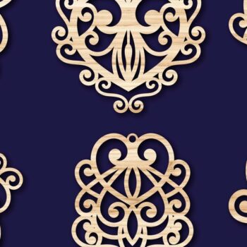 Intra απο ξύλο plywood  Χρώμα wenge 3mm-4mm πάχος - Σκουλαρίκια Κοσμήματα Bundle 36 Δίασταση 3x3 cm INTRAFABR-120693212 - Image 2