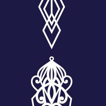 Intra απο ξύλο plywood Χρώμα wenge 3mm-4mm πάχος - Σκουλαρίκια Κοσμήματα Bundle 44 Δίασταση 3x3 cm INTRAFABR-71820336 - Image 3