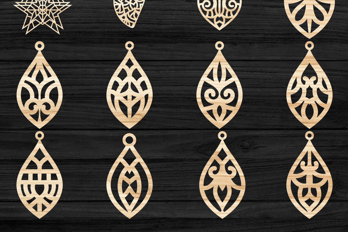 Intra απο ξύλο plywood  Χρώμα wenge 3mm-4mm πάχος - Σκουλαρίκια Κοσμήματα Bundle Δίασταση 3x3 cm INTRAFABR-74603796