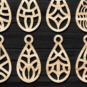 Intra απο ξύλο plywood Χρώμα wenge 3mm-4mm πάχος - Σκουλαρίκια Κοσμήματα Bundle Δίασταση 3x3 cm INTRAFABR-102832125 - Image 1