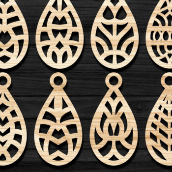 Intra απο ξύλο plywood Χρώμα wenge 3mm-4mm πάχος - Σκουλαρίκια Κοσμήματα Bundle Δίασταση 3x3 cm INTRAFABR-122114835 - Image 1