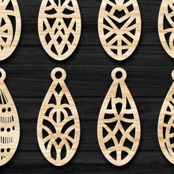 Intra απο ξύλο plywood  Χρώμα wenge 3mm-4mm πάχος - Σκουλαρίκια Κοσμήματα Bundle Δίασταση 3x3 cm INTRAFABR-99122441 - Image 1