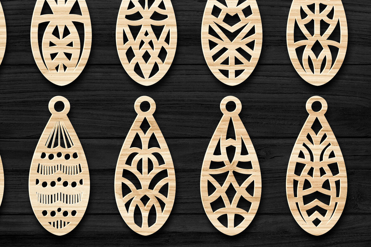 Intra απο ξύλο plywood  Χρώμα wenge 3mm-4mm πάχος - Σκουλαρίκια Κοσμήματα Bundle Δίασταση 3x3 cm INTRAFABR-99122441