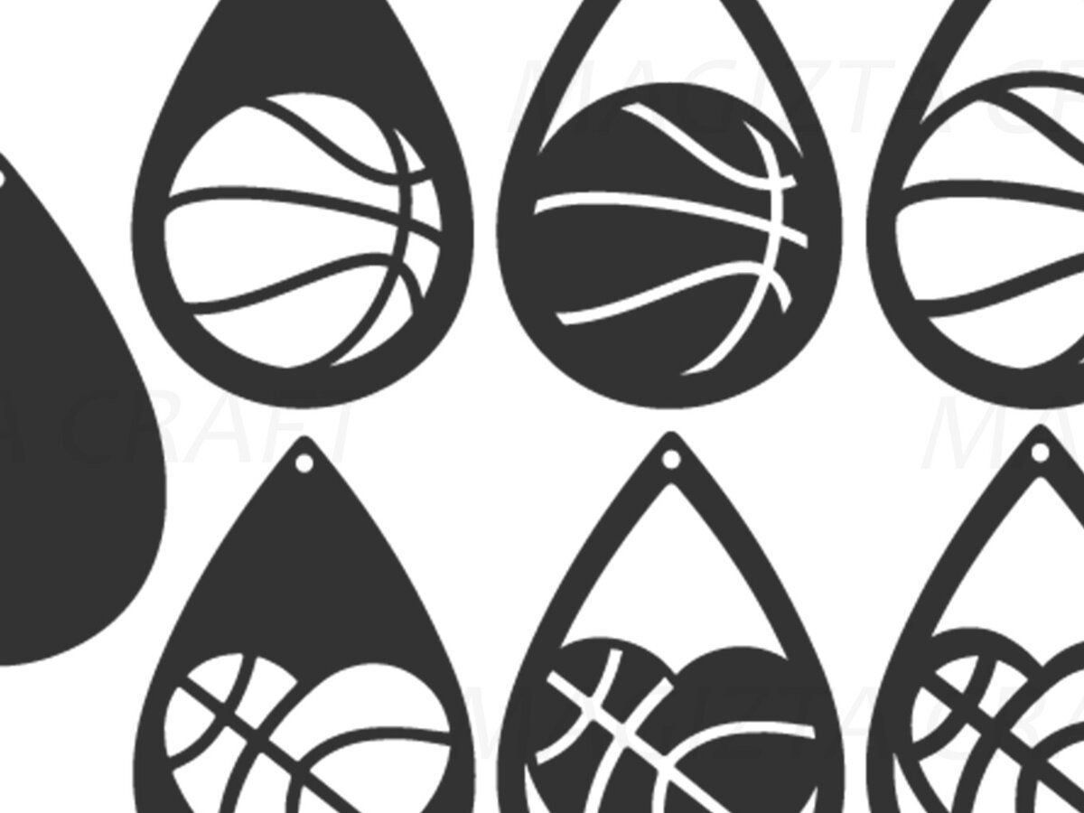 Intra απο ξύλο plywood  Χρώμα wenge 3mm-4mm πάχος - Σκουλαρίκια Basketball Δίασταση 3x3 cm INTRAFABR-117276795