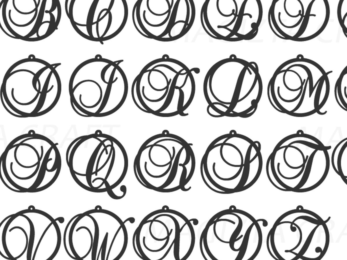 Intra απο ξύλο plywood  Χρώμα wenge 3mm-4mm πάχος - Σκουλαρίκια Monogram Letter Δίασταση 3x3 cm INTRAFABR-61258917