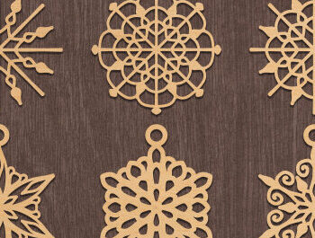 Intra απο ξύλο plywood  Χρώμα wenge 3mm-4mm πάχος - Σκουλαρίκια Bundle Δίασταση 3x3 cm INTRAFABR-94689956 - Image 4