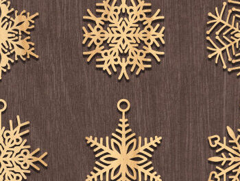 Intra απο ξύλο plywood  Χρώμα wenge 3mm-4mm πάχος - Σκουλαρίκια Bundle Δίασταση 3x3 cm INTRAFABR-94689966 - Image 3