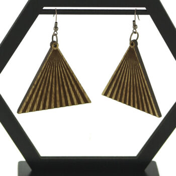 Intra απο ξύλο plywood  Χρώμα wenge 3mm-4mm πάχος - Σκουλαρίκια Laser File.10 Σχέδια και βάση Δίασταση 14x15 cm INTRAFABR-114656152 - Image 6