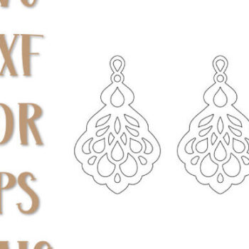 Intra απο ξύλο plywood  Χρώμα wenge 3mm-4mm πάχος - Σκουλαρίκια Laser Cut, Jewelry Gift Δίασταση 3x3 cm INTRAFABR-114718960 - Image 2