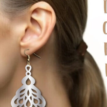 Intra απο ξύλο plywood  Χρώμα wenge 3mm-4mm πάχος - Σκουλαρίκια Laser Cut, Jewelry Gift Δίασταση 3x3 cm INTRAFABR-114718960 - Image 3