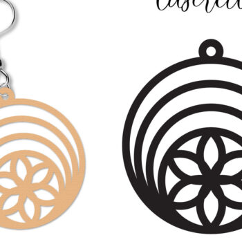 Intra απο ξύλο plywood Χρώμα wenge 3mm-4mm πάχος - Σκουλαρίκια Lasercut Bundle Δίασταση 3x3 cm INTRAFABR-114656084 - Image 3