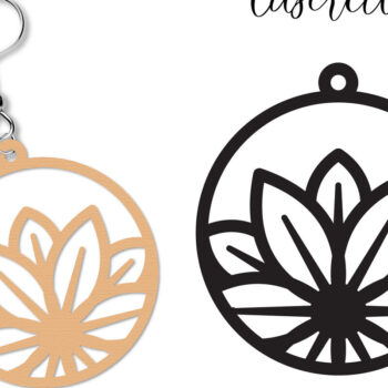 Intra απο ξύλο plywood Χρώμα wenge 3mm-4mm πάχος - Σκουλαρίκια Lasercut Bundle Δίασταση 3x3 cm INTRAFABR-114656084 - Image 9