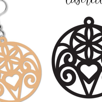 Intra απο ξύλο plywood Χρώμα wenge 3mm-4mm πάχος - Σκουλαρίκια Lasercut Bundle Δίασταση 3x3 cm INTRAFABR-114656084 - Image 10