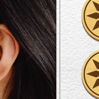 Intra απο ξύλο plywood Χρώμα wenge 3mm-4mm πάχος - Σκουλαρίκια Μαγνήτης Bundle Δίασταση 3x3 cm INTRAFABR-72391946 - Image 8