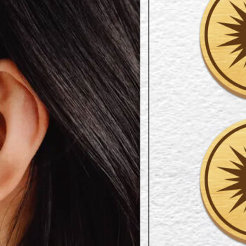 Intra απο ξύλο plywood Χρώμα wenge 3mm-4mm πάχος - Σκουλαρίκια Μαγνήτης Bundle Δίασταση 3x3 cm INTRAFABR-97975594 - Image 11