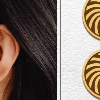 Intra απο ξύλο plywood Χρώμα wenge 3mm-4mm πάχος - Σκουλαρίκια Μαγνήτης Bundle Δίασταση 3x3 cm INTRAFABR-99768175 - Image 11