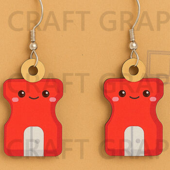 Intra απο ξύλο plywood  Χρώμα wenge 3mm-4mm πάχος - Σκουλαρίκια – Πακέτο Study Time Δίασταση 3x3 cm INTRAFABR-97911673 - Image 15