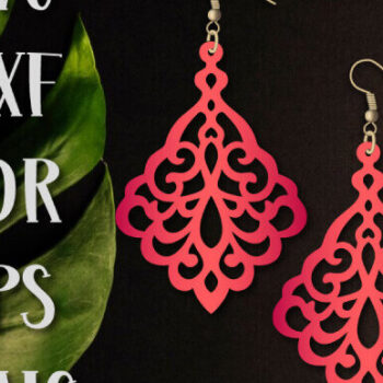 Intra απο ξύλο plywood  Χρώμα wenge 3mm-4mm πάχος - Σκουλαρίκια Cricut, Earrings Δίασταση 3x3 cm INTRAFABR-97975426 - Image 1