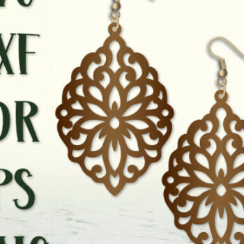 Intra απο ξύλο plywood  Χρώμα wenge 3mm-4mm πάχος - Σκουλαρίκια , Κρεμαστά σκουλαρίκια Δίασταση 3x3 cm INTRAFABR-97975468 - Image 4