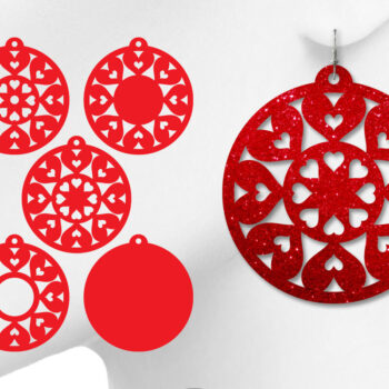 Intra απο ξύλο plywood  Χρώμα wenge 3mm-4mm πάχος - Σκουλαρίκια για Δίασταση 3x3 cm INTRAFABR-119430876 - Image 1