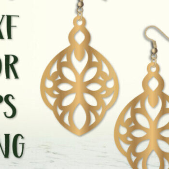 Intra απο ξύλο plywood  Χρώμα wenge 3mm-4mm πάχος - Σκουλαρίκια , Κοσμήματα , Σκουλαρίκια STL Δίασταση 3x3 cm INTRAFABR-35907232 - Image 4