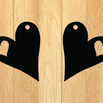 Intra απο ξύλο plywood Χρώμα wenge 3mm-4mm πάχος - Πρότυπο σκουλαρίκια Δίασταση 3x3 cm INTRAFABR-111923697 - Image 8