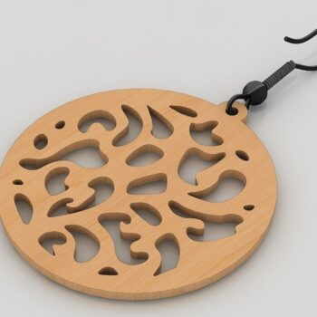 Intra απο ξύλο plywood Χρώμα wenge 3mm-4mm πάχος - Σκουλαρίκια Πρότυπο , Κοσμήματα με λέιζερ Δίασταση 3x3 cm INTRAFABR-111580192 - Image 8