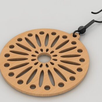 Intra απο ξύλο plywood Χρώμα wenge 3mm-4mm πάχος - Σκουλαρίκια Πρότυπο , Κοσμήματα με λέιζερ Δίασταση 3x3 cm INTRAFABR-111580192 - Image 7