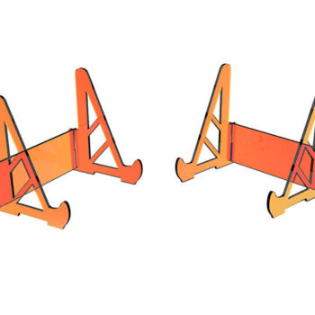 Intra απο ξύλο plywood  Χρώμα wenge 3mm-4mm πάχος - κοπής με λέιζερ Easel Display Δίασταση 20x20 cm INTRAFABR-109952415 - Image 2