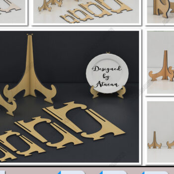 Intra απο ξύλο plywood Χρώμα wenge 3mm-4mm πάχος - Easel Display Stand Multiple Sizes Mater Δίασταση 30x20 cm INTRAFABR-89427306 - Image 1