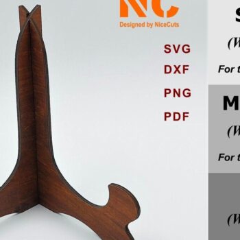 Intra απο ξύλο plywood  Χρώμα wenge 3mm-4mm πάχος - Easel Picture Stand Δίασταση 20x25 cm INTRAFABR-89306107 - Image 1