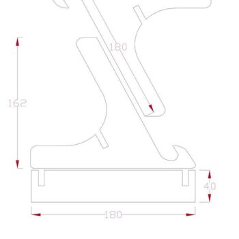Intra απο ξύλο plywood  Χρώμα wenge 3mm-4mm πάχος - Easel Plate Stand Files 031 Δίασταση 20x20 cm INTRAFABR-89306260 - Image 3