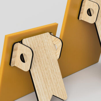 Intra απο ξύλο plywood Χρώμα wenge 3mm-4mm πάχος - Easel Stand Πλάτες Files Δίασταση 20x25 cm INTRAFABR-89306296 - Image 4