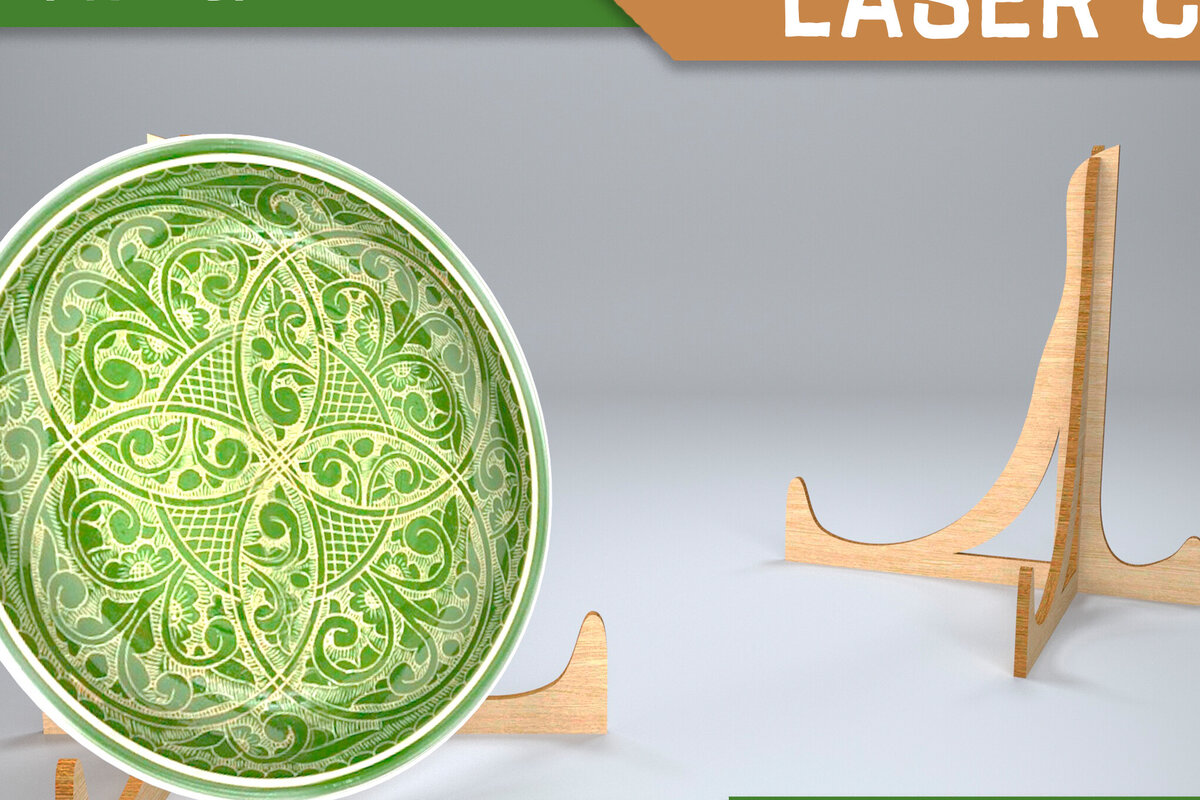 Intra απο ξύλο plywood  Χρώμα wenge 3mm-4mm πάχος - Easel Stand . 3D Design Δίασταση 30x20 cm INTRAFABR-65928462