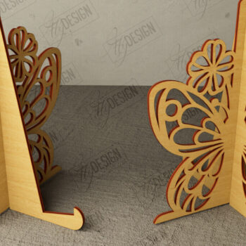 Intra απο ξύλο plywood  Χρώμα wenge 3mm-4mm πάχος - Στάση καβαλέτο | Πλάκα Τέχνης | Εμφάνιση φωτογραφιών Δίασταση 20x20 cm INTRAFABR-80962026 - Image 1