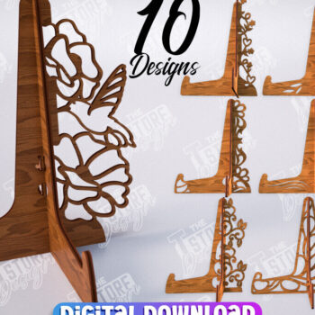 Intra απο ξύλο plywood  Χρώμα wenge 3mm-4mm πάχος - Πακέτο με καβαλέτο | Πλάκα Τέχνης | CNC Δίασταση 20x20 cm INTRAFABR-94337028 - Image 1