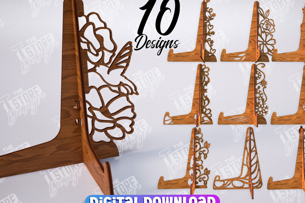 Intra απο ξύλο plywood  Χρώμα wenge 3mm-4mm πάχος - Πακέτο με καβαλέτο | Πλάκα Τέχνης | CNC Δίασταση 20x20 cm INTRAFABR-94337028