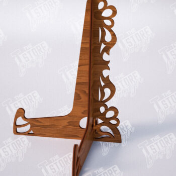 Intra απο ξύλο plywood  Χρώμα wenge 3mm-4mm πάχος - Πακέτο με καβαλέτο | Πλάκα Τέχνης | CNC Δίασταση 20x20 cm INTRAFABR-94337028 - Image 2