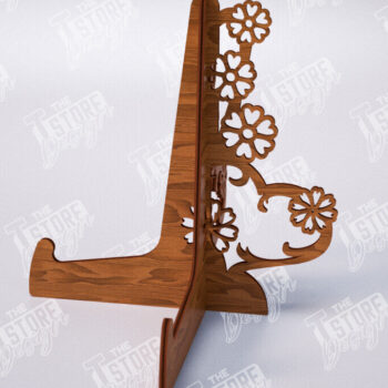 Intra απο ξύλο plywood  Χρώμα wenge 3mm-4mm πάχος - Πακέτο με καβαλέτο | Πλάκα Τέχνης | CNC Δίασταση 20x20 cm INTRAFABR-94337028 - Image 4